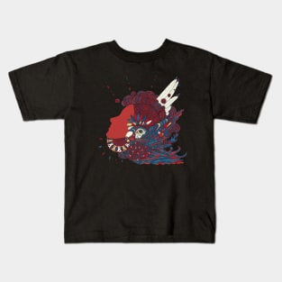 A girl with feathers in her hair Kids T-Shirt